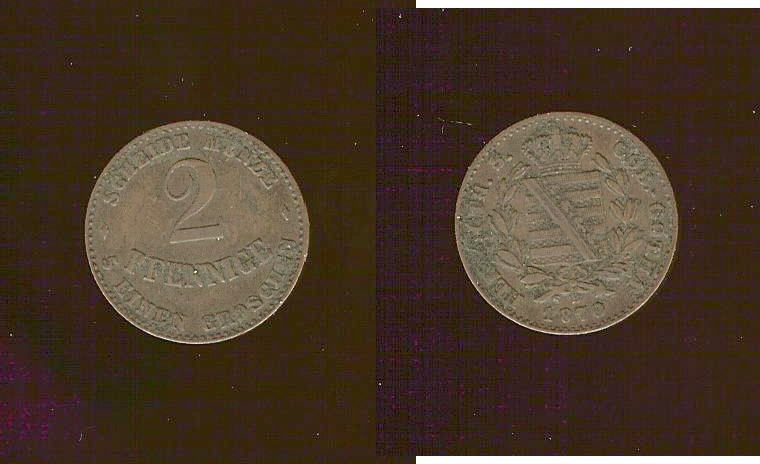 ALLEMAGNE  Saxe-Coburg 2 pfennig 1870B TTB+